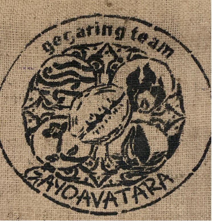 Indonesia coffee sack animal design