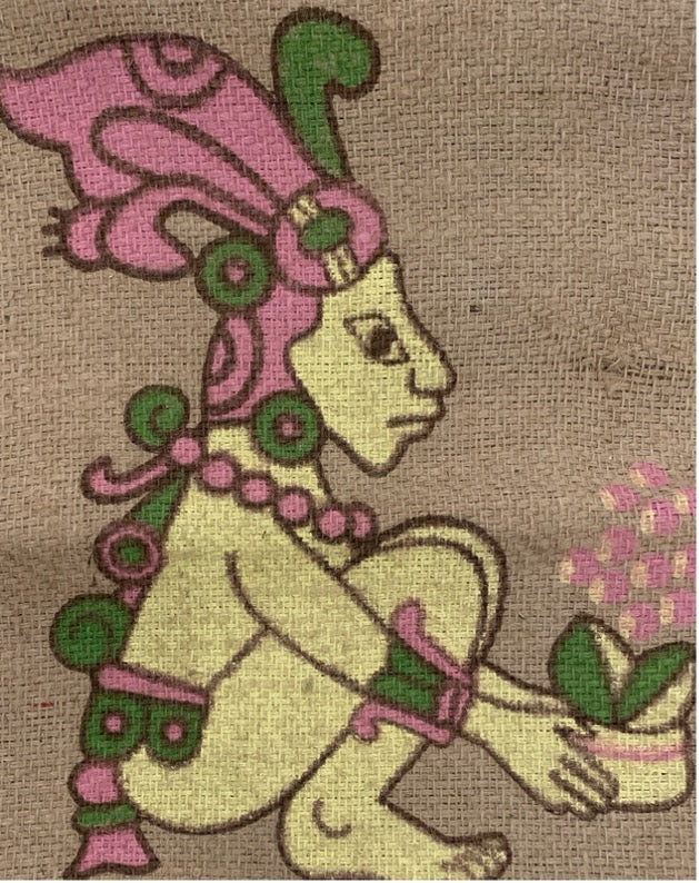 Mexico coffee sack figure design