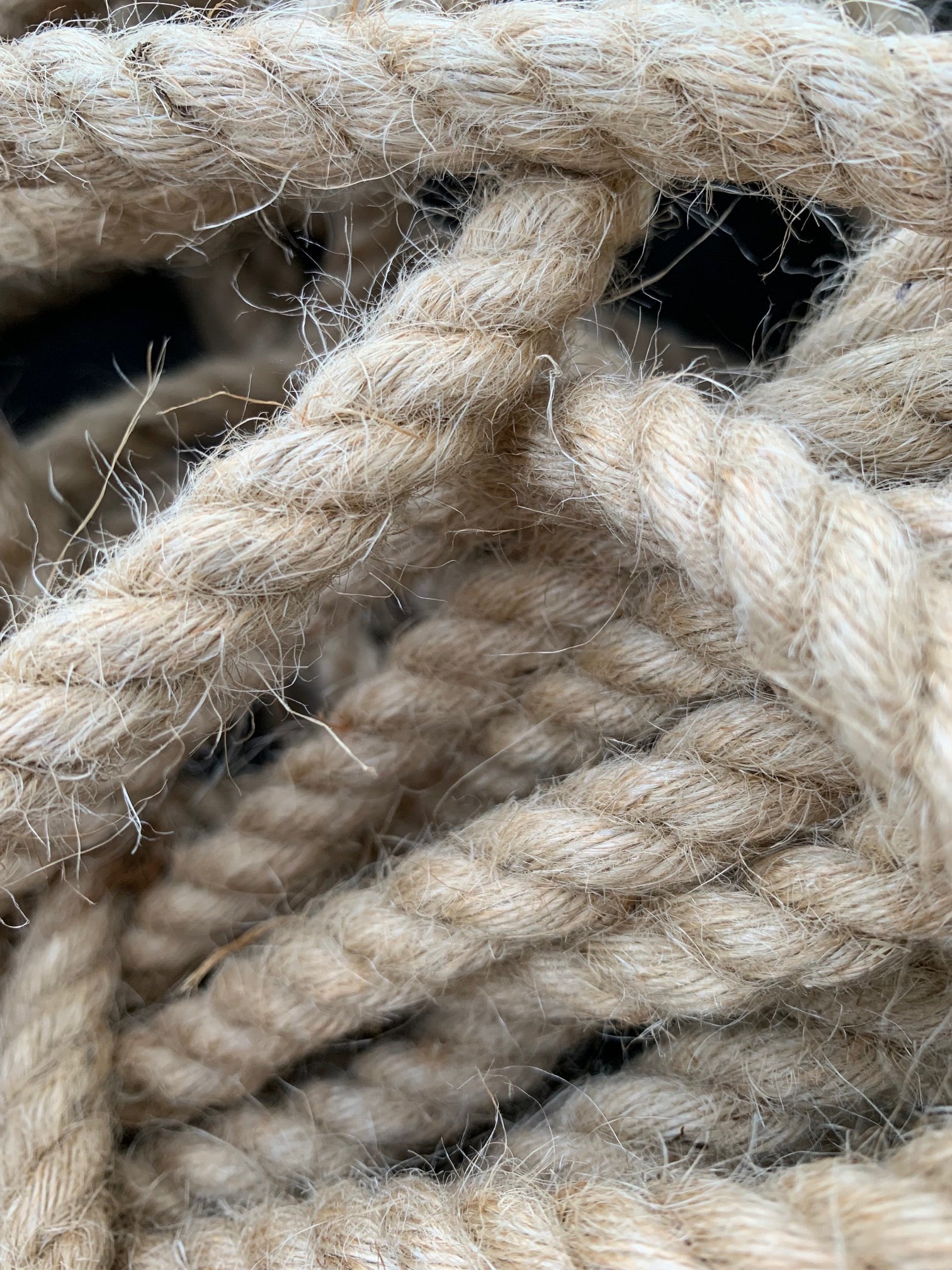 Natural rope used for Thread & Twine bag handles
